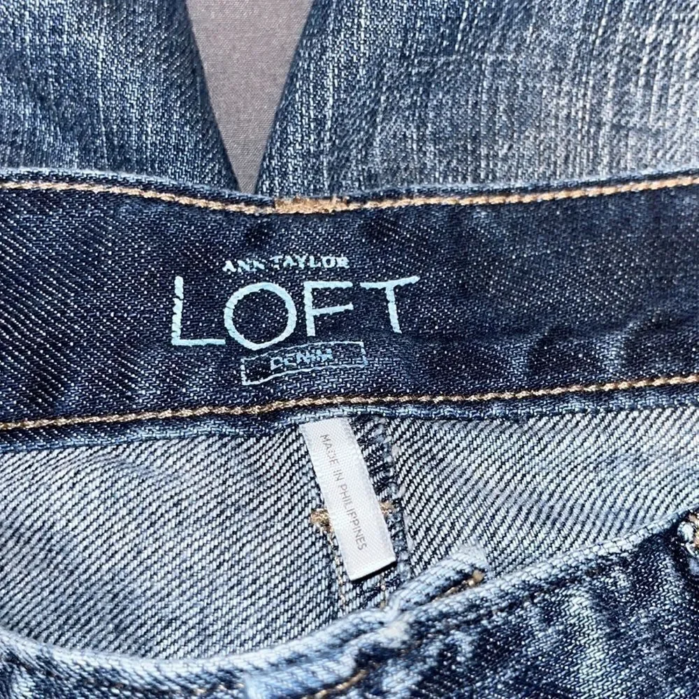 LOFT Distressed Denim Short  - Picture 4 of 5